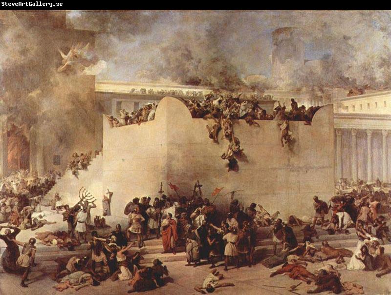 Francesco Hayez Destruction of the Temple of Jerusalem